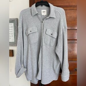 Aerie waffle button down
